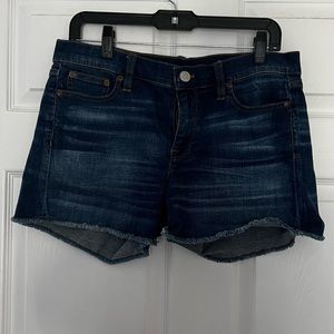 Jcrew indigo denim shorts, size 28